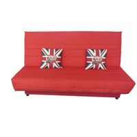 CANAPE - SOFA - BANQUETTE LONDON Clic-clac Fraise 3 places