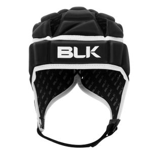 BLK Casques de Rugby Exotek Headguard Adulte Noir et blanc