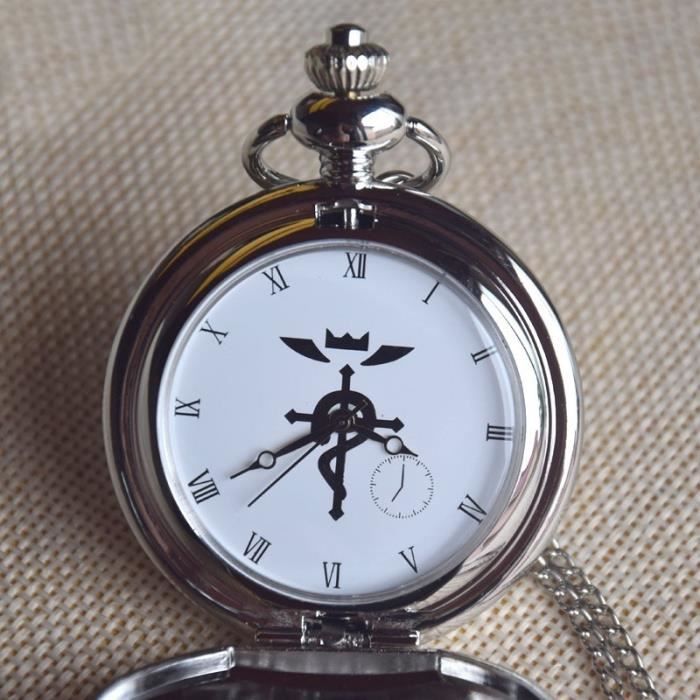 Montre à Gousset Full Metal Alchemist montre a gousset full metal alchemist argent