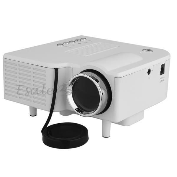 60" Mini LED Projecteur Vidéoprojecteur Home Cinéma AV VGA USB SD HDMI