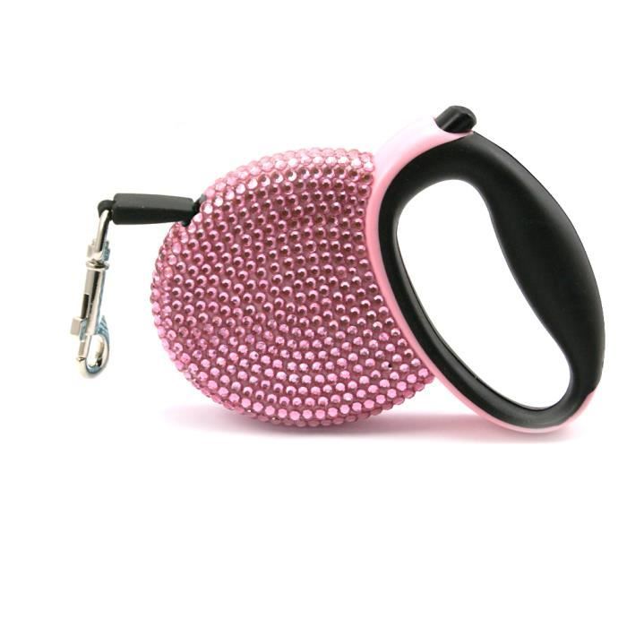 Tera laisse enrouleur 3m pour chien chat 20kg rose - Achat Tera laisse enrouleur 3m pour chien chat 20kg rose - Achat