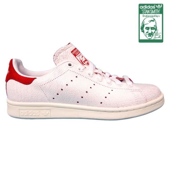 stan smith blanche et rouge