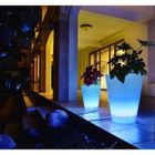 LAMPE A POSER  Vase lumineux conique H 38 cm multicolore à LEDS