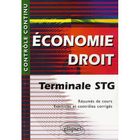SCOLAIRE / UNIVERSITAIRES Controle Continu; économie-droit ; terminale STG
