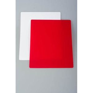 JOCCA 1638 Lot de 2 planches ? découper - Flexibles - Rouge et Blanc