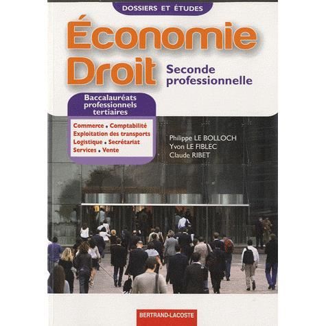 Economie droit 1e Tle bac pro Jean-Charles Diry