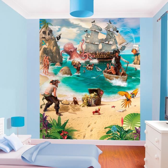 Papier peint mural Pirates Walltastic - Achat / Vente ...