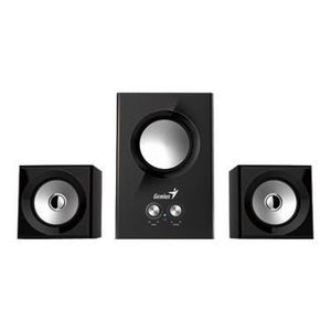 GENIUS Haut parleurs HP SP HF 160 - USB - 12 Watts - Noir - PC / Mac / Smartphone / Tablette / Lecteur MP3 et CD