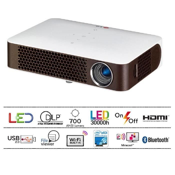 LG PW700 Vidéoprojecteur LED WXGA 700 Lumen vidéoprojecteur, avis et
