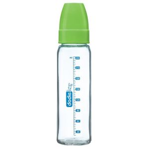 DODIE Mon Biberon Verre 240ml Vert - Col Etroit