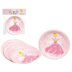ATOSA 6 Assiettes Princesse 23 cm
