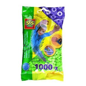 SES CREATIVE Lot de 1000 perles ? repasser - Vert menthe
