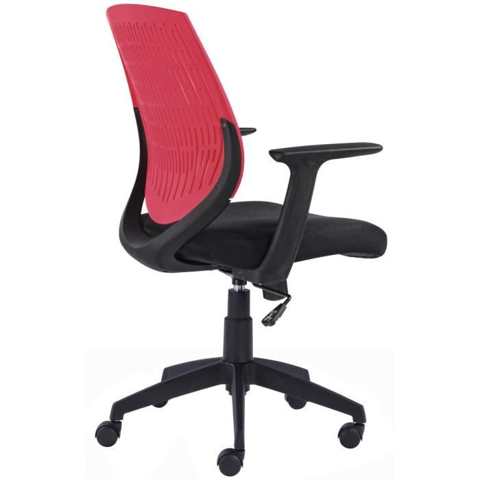 Chaise de bureau noir et rouge 5 roulettes  Di…  Achat / Vente chaise