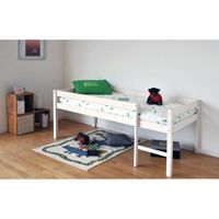 MIKI Lit en hauteur 90x190cm finition: blanchi MIKI Lit en hauteur 90x190cm finition: blanchi