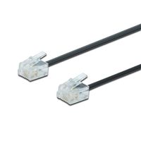 Câble de connexion téléphone UAE RJ11 Noir 3 m Câble de connexion téléphone UAE RJ11 Noir 3 m