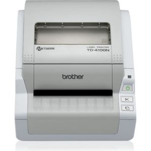 BROTHER Imprimante d'étiquettes TD-4100N - Papier thermique - Rouleau A6 (10 -5 cm) - USB - LAN