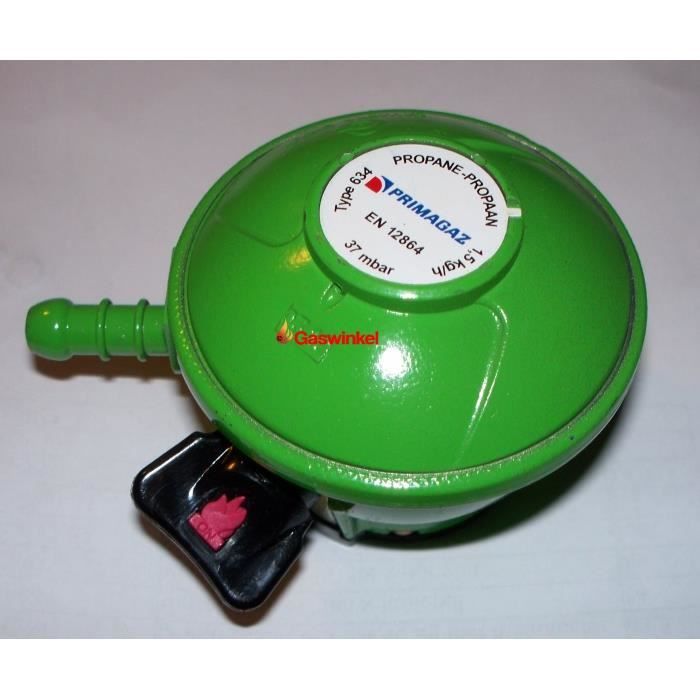 Régulateur De Pression Pour Bonbonne De Gaz Butane - Avec Valve Sécurité Et écrou Mobile - 2