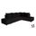 REFLEX Canapé d'angle droit convertible en simili