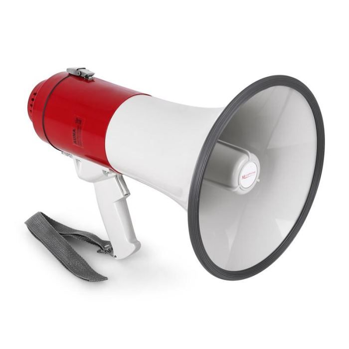auna Mégaphone micro condensateur 25W 600m mégaphone, avis et prix
