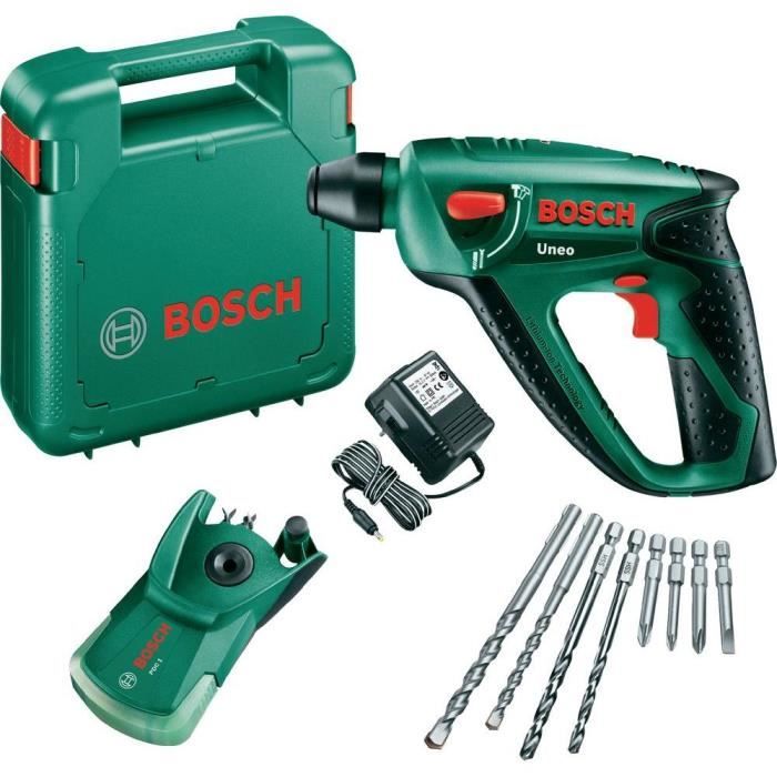 Perforateur Sans Fil Bosch Uneo 12V - 2 Batteries 2.0Ah Incluses | Visseuse, Perceuse, Perforateur 3 En 1