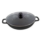 TAJINE - WOK - COUSCOUSSIER  Wok 36 fonte d' Alu Fusion Noir