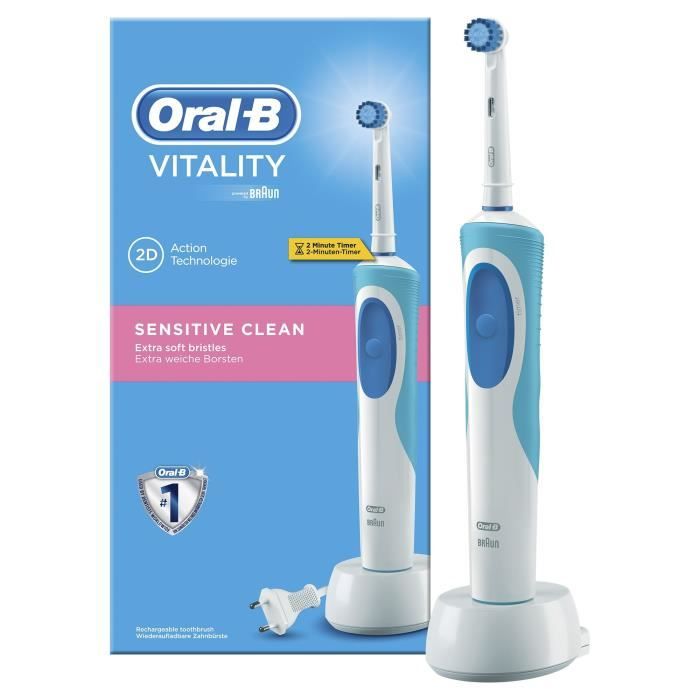 ORALB Brosse à Dents Électrique Rechargeable Vitality Sensitive Clean Achat / Vente
