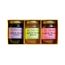 CONFITURE - MARMELADE Coffret les 3 fleurs pots en verre 120g