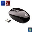 SOURIS V7 Souris sans fil optique 2.4 Ghz Noire