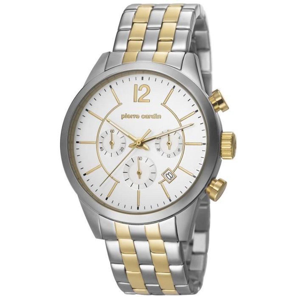 cardin homme 42mm bracelet acier bicolore quartz cardin homme 42mm bracelet acier bicolore quartz