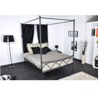 CHAMBRE COMPLETE  SWEET Lit 140x190 + Baldaquin noir