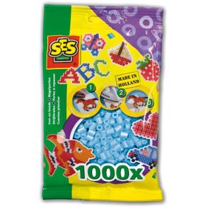 SES CREATIVE Lot de 1000 perles ? repasser - Bleu clair