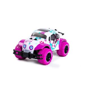 SILVERLIT Voiture Télécommandée Rose et Blanche Pixie 1:12