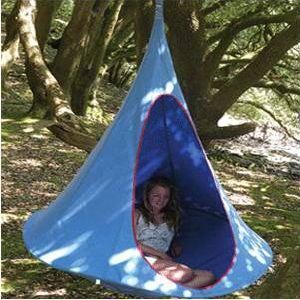 Hamac Suspendu Cacoon Double Bleu Achat / Vente hamac Hamac Suspendu