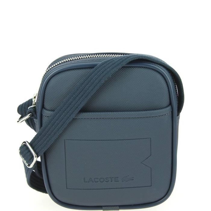 LACOSTE  Besace homme NH1305HC noir Achat / Vente sacoche LACOSTE