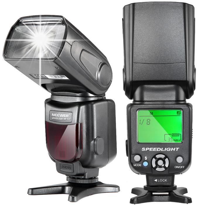 NEEWER® NW561 Flash Speedlite avec Affichage LCD pour Canon et Nikon