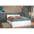 ENSEMBLE SOMMIER-MATELAS Lit BOSTON 140x190 cm Blanc