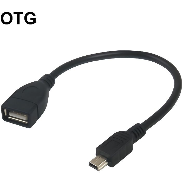 Mini 5 broches USB vers USB Femelle pour connecter une clé usb ou
