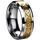 Bague d'ecaille de dragon de motif de dragon bords