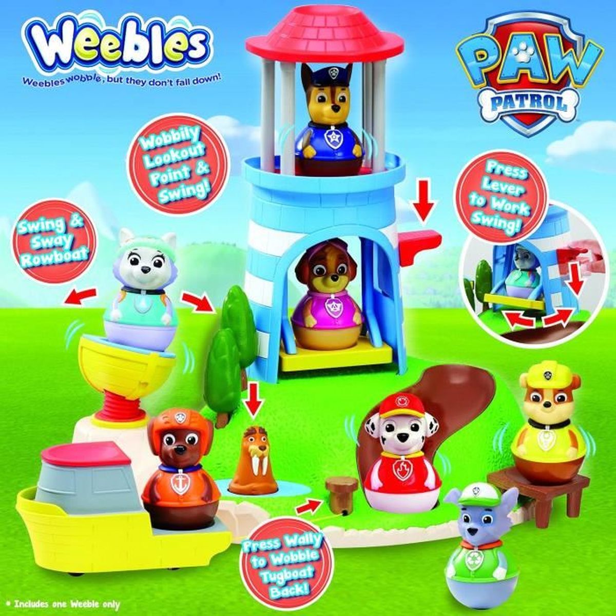Paw Patrol Weebles Seal Island Playset Achat / Vente jouet à tirer Cdiscount