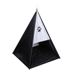 Tente tipi Dogi 47x47x62 cm - Noir - Pour chien