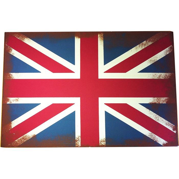 Plaque Métal Drapeau Anglais Grande Bretagne Achat / Vente