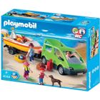  Playmobil Voiture familiale remorque porte-bateau