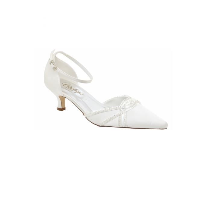 chaussure blanche femme petit talon