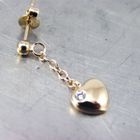  Boucles Plaqué Or "Love"