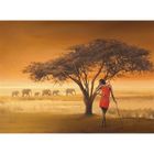 PUZZLE Puzzle Massaï Africains  500 Pièces