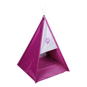 Tente tipi Dogi 47x47x62 cm - Rose - Pour chien