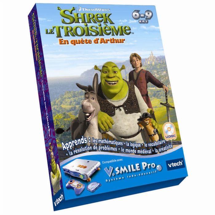 V.SMILE pro Shrek Vtech en DVD DESSIN ANIMÉ pas cher Cdiscount