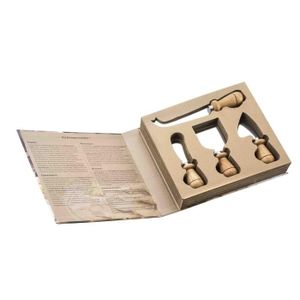 PRADEL EXCELLENCE Service ? fromage 4 pi?ces L2281 5,5-6-10,4-6,2x4,6cm beige
