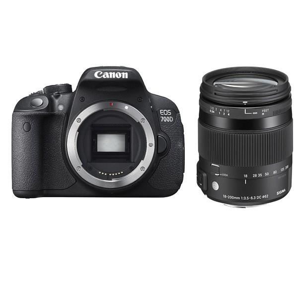 CANON EOS 700D + SIGMA 18 200 OS HSM Contemporary Canon EOS 700D