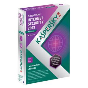 ANTIVIRUS Kaspersky Internet Security 2013 3 Postes 1 An MAJ